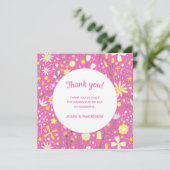 Carte Merci Fleur sauvage rose (Debout devant)