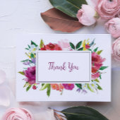 Carte Merci floral