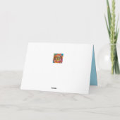 Carte Merci Floral Bleu Doux Et Doux (Dos)