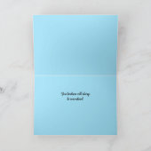 Carte Merci Floral Bleu Doux Et Doux (Intérieur)