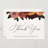 Carte Merci floral de Bourgogne d'automne (Devant / Derrière)