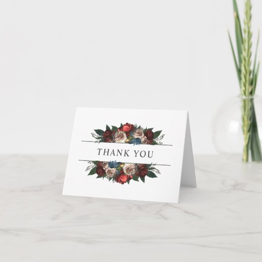 Carte Merci floral de ton Luxe de bijou (Devant)