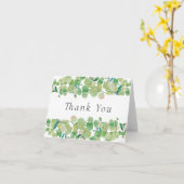 Carte Merci floral d'Eucalyptus (Fleur jaune)