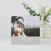 Carte Merci Floral Mariée et Merci Mariage (Debout devant)