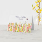 Carte Merci frontalier de Gladiolus (Fleur jaune)