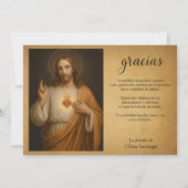 Carte Merci funéraire du Sacré-Coeur espagnol (Devant)