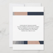 Carte Merci funéraire Photo Sympathie Bereavement (Dos)