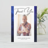 Carte Merci funéraire Photo Sympathie Bereavement (Debout devant)