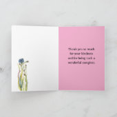 Carte Merci Gentilateur de carrière Kindness Blue Cornfl (Intérieur)