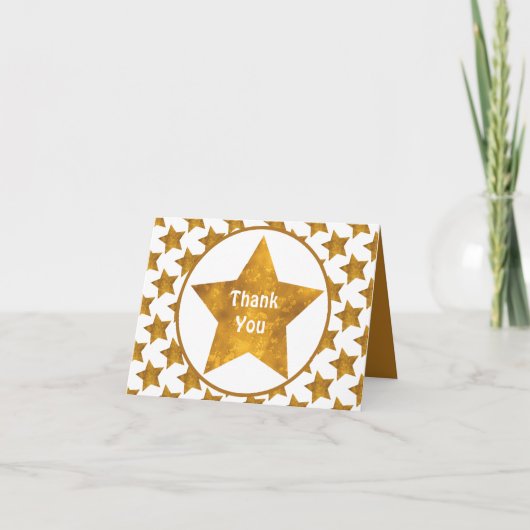 Carte Merci Gold Star personnalisé (Devant)