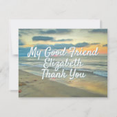 Carte Merci Good Friend Ocean Sunset 0735 Card (Devant)