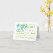 Carte Merci Gracias Love (Fleur jaune)