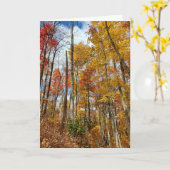 Carte Merci Gratuit Blessé Automne Feuilles Thanksgiving (Fleur jaune)