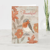 Carte Merci Gratuit Merci à Dieu Robin (Devant)