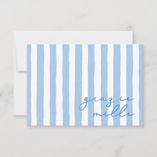 Carte Merci Grazie Mille Italienne (Devant)