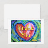 Carte Merci Heart Art Note (Devant / Derrière)