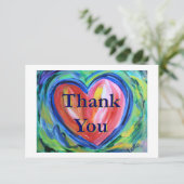 Carte Merci Heart Art Note (Debout devant)