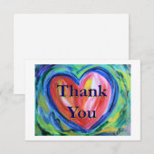 Carte Merci Heart Art Note (Devant / Derrière)