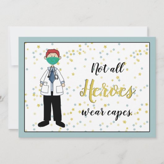 Carte Merci Homme Docteur (Devant)