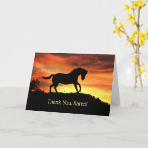 Carte Merci Horse Nom personnalisé Vous avez fait mon jo