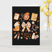 Carte Merci Infirmière Automne Stethoscope Coquette Bow (Fleur jaune)