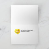 Carte Merci Jaune Souriante (Intérieur)