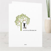 Carte Merci ! Joli Thanksgiving Automne Chien Chien (Dos)