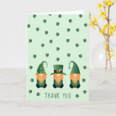 Carte Merci Jour de la Saint Patrick Gnome (Fleur jaune)
