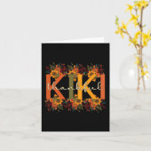 Carte Merci Kiki Grand-mère Thanksgiving Kiki Grand (Fleur jaune)