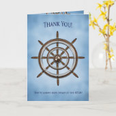 Carte Merci, la roue du bateau, barre (Fleur jaune)