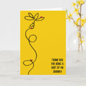 Carte Merci Ladybugs Et Daisy (Fleur jaune)