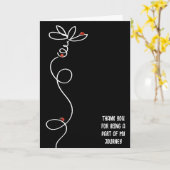 Carte Merci Ladybugs Sur Doodle Daisy (Fleur jaune)