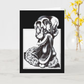 Carte Merci le clown (Fleur jaune)