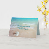 Carte Merci Maid of Honor Beach Shells (Fleur jaune)
