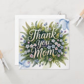 Carte Merci, Maman (Devant/Arrière en situation)