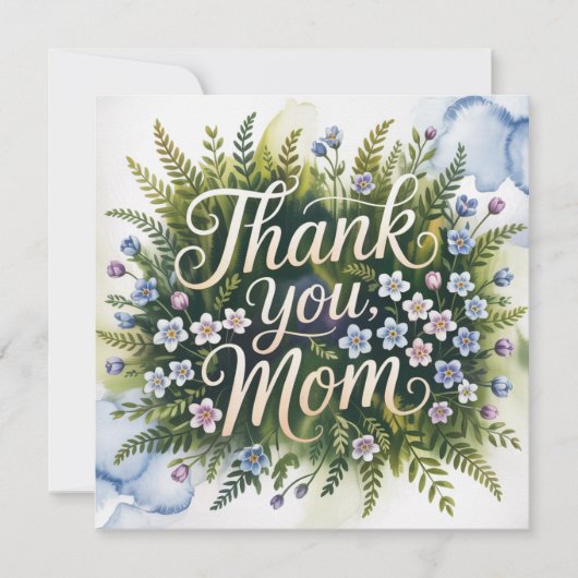 Carte Merci, Maman (Devant)