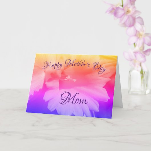 Carte Merci Maman Daffodil Fleur Fête des Mères (Orchidée)