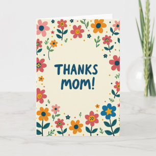 Carte Merci Maman Douce