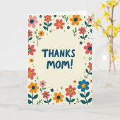 Carte Merci Maman Douce (Fleur jaune)