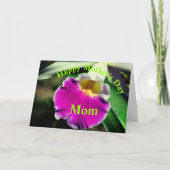 Carte Merci Maman Orchidée Fête des mères (Devant)