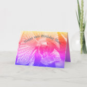 Carte Merci Maman Rainbow Orchidée Fleur Anniversaire (Devant)