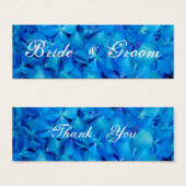 Carte Merci Mariage Blue Hydrangea (Devant & derrière)