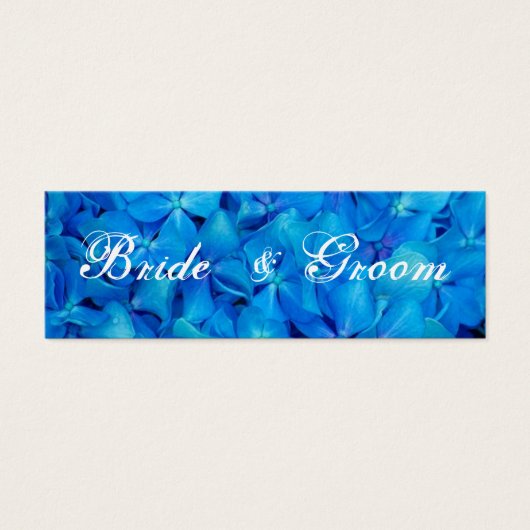 Carte Merci Mariage Blue Hydrangea (Devant)