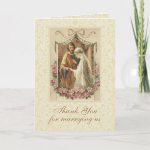 Carte Merci Mariage catholique pour prêtre
