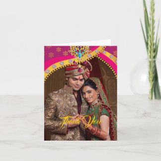 Carte Merci Mariage indien hindou