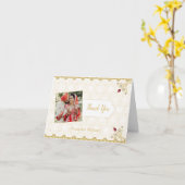 Carte Merci Mariage photo indien hindou (Fleur jaune)