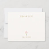 Carte Merci Mariage rose rose rose chic (Devant)