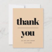 Carte Merci mariage simple et élégant (Devant)