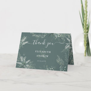 Carte Merci Mariage verdoyant