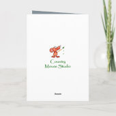 Carte Merci Merci Aquarelle Dragonfly Art (Dos)